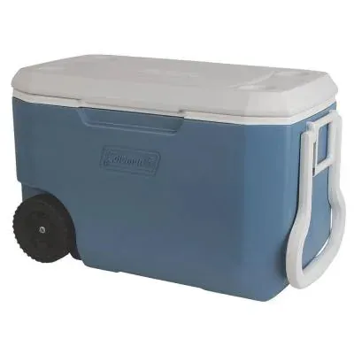 Coleman Blue 48qt Cooler w/wheels