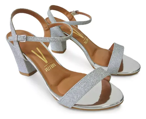 Sandalia Vizzano Glitter Plata