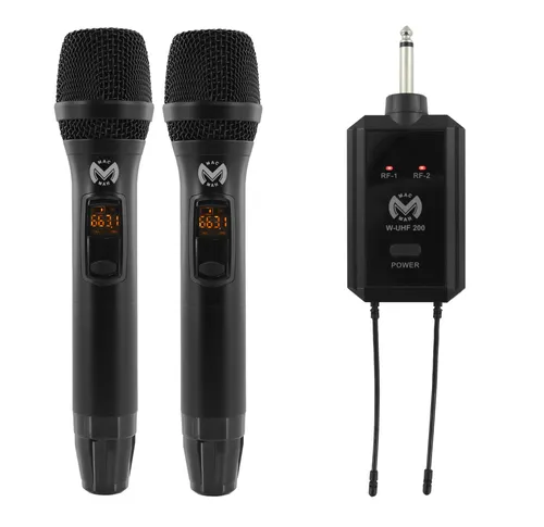 Microphone dynamique sans fil (X2) MAC-MAH W-UHF-200-M