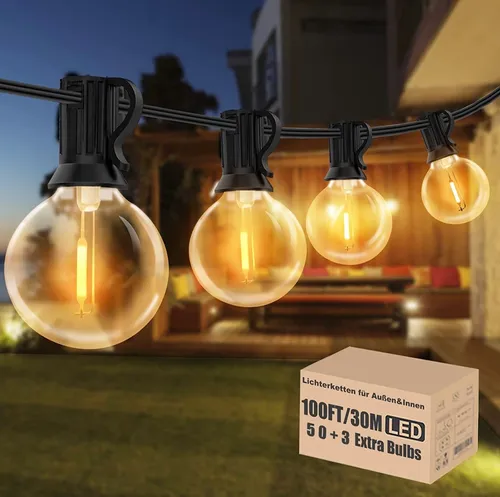 Lichterkette 30m Gartenparty Hochzeit Geburtstag