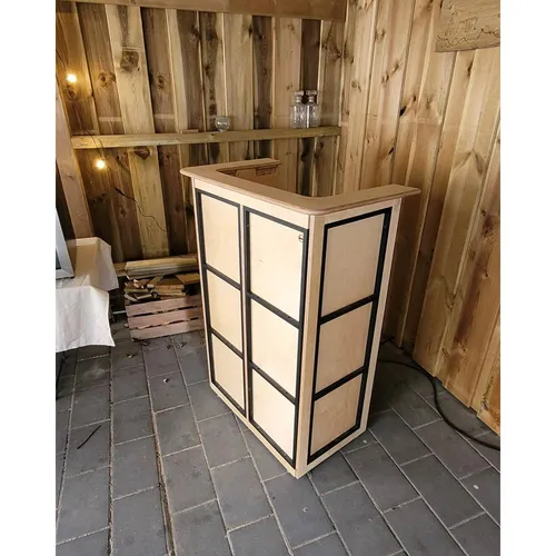 Mobile Bar aus Multiplex ca. 120x76x45 cm