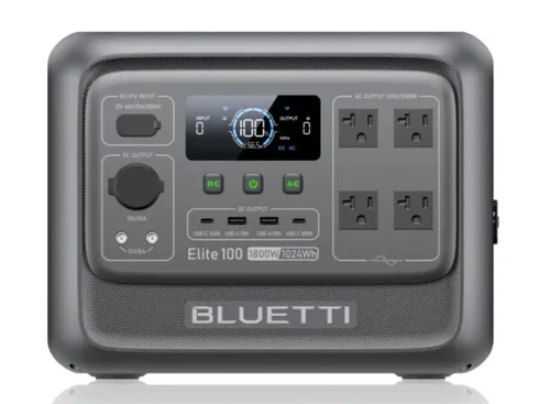 BLUETTI Elite 100 V2 Portable Power Station | 1,800W 1,024Wh