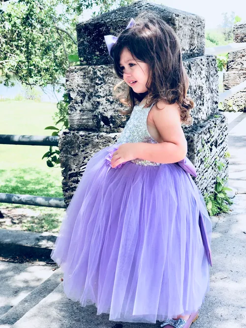 Lavander sparkle dress