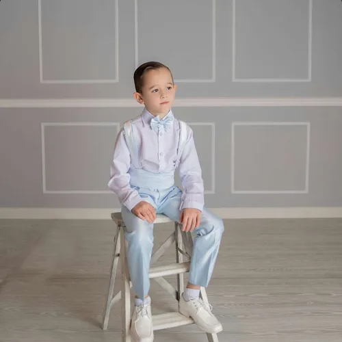 Baby blue suspender 