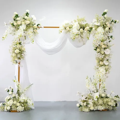 Green & White floral styling set