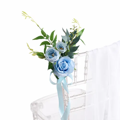 Sky Blue Chair Floral