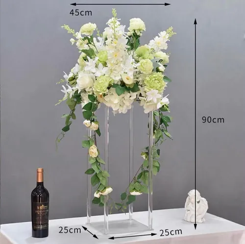 White & Green Floral Centerpiece 