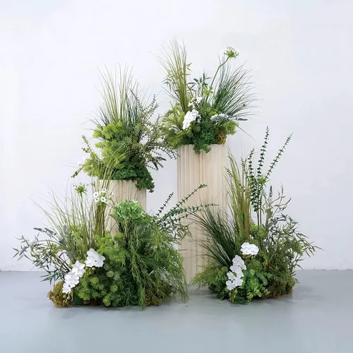 Green floral styling set