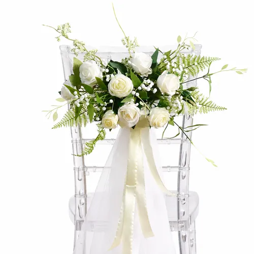 White Garden Chair Floral