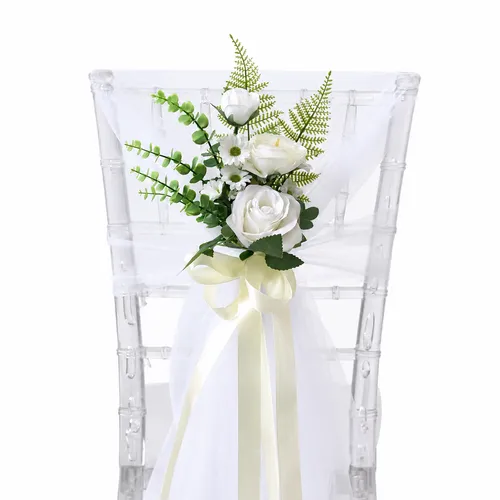 Crystal White Chair Floral