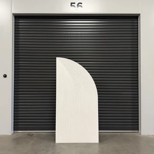 White Ripple Sail Backdrop - 2M High