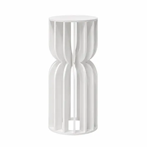  White Slatted Plinth