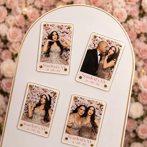 Keepsake Photo Booth Acrylic Magnets Favors