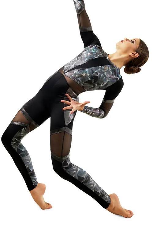 Bohemium Metallic triangular unitard 11435