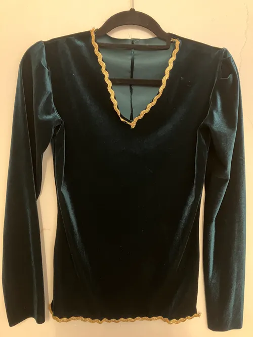 Boys emerald green ballet top