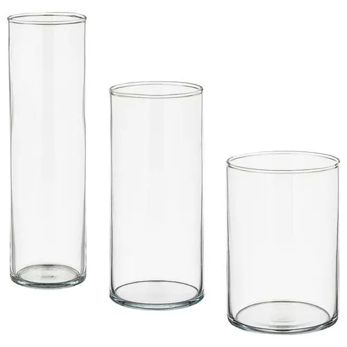 Glas Zylnder (3er Set)