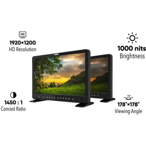 OSEE Megamon 15 15.4inch 10bit 1000nits HDR Field Studio Production Monitor Kit