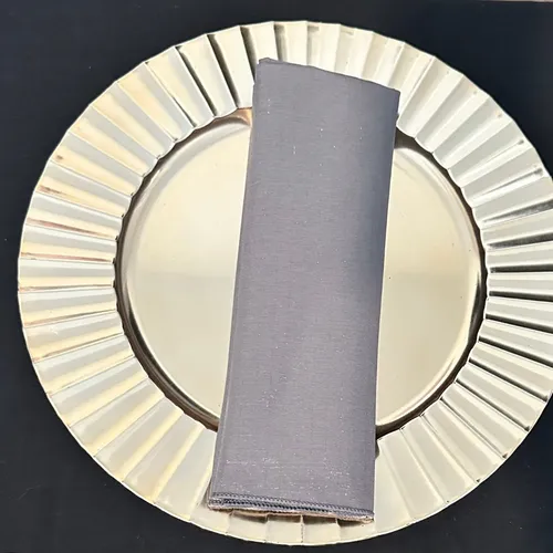 Charcoal Romance Iridescent Napkins