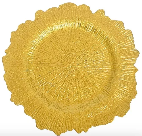 Antique Gold Reef Charger