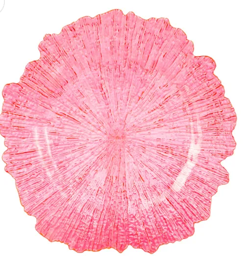 Ice Pink Reef Charger