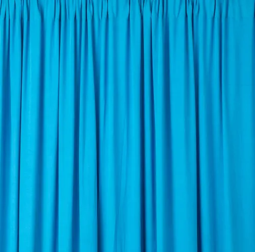 Aqua Spandex Stretch Drape Curtains