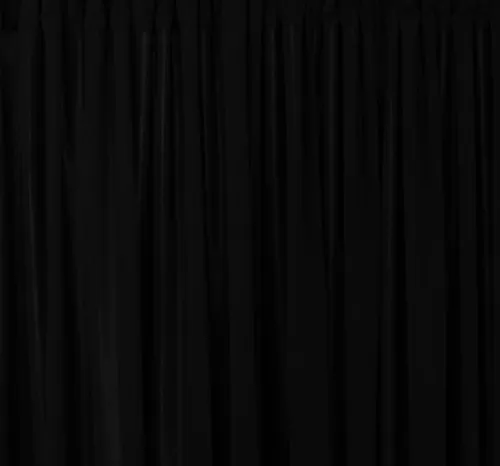 Black Spandex Stretch Drape Curtains