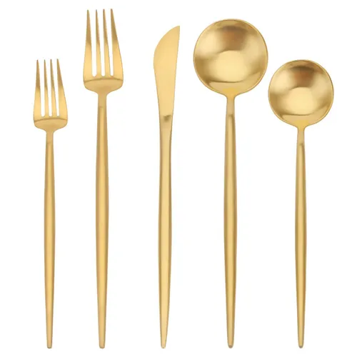 Matte Gold Flatware
