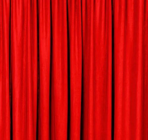 Red Spandex Stretch Drape Curtains