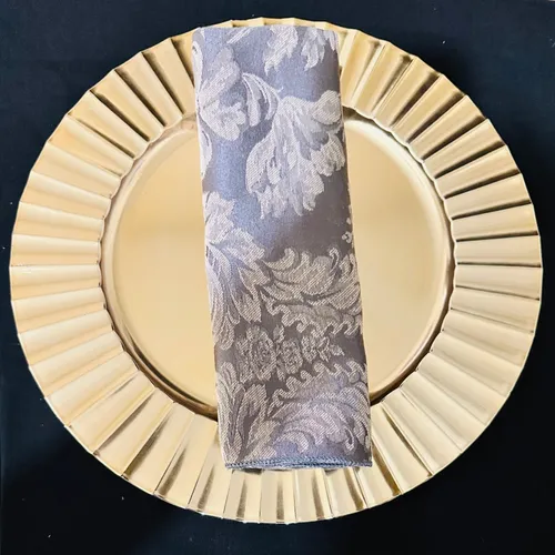 Pewter Miranda Damask Napkins
