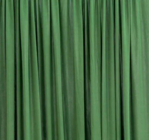Willow Green Spandex Stretch Drape Curtains 