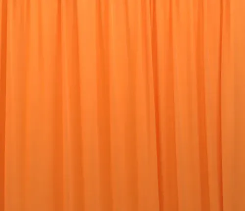 Orange Spandex Stretch Drape Curtains