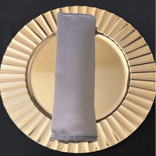 Silver Duchess Satin Napkins