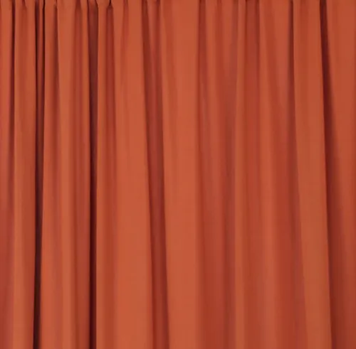 Rust Spandex Stretch Drape Curtains