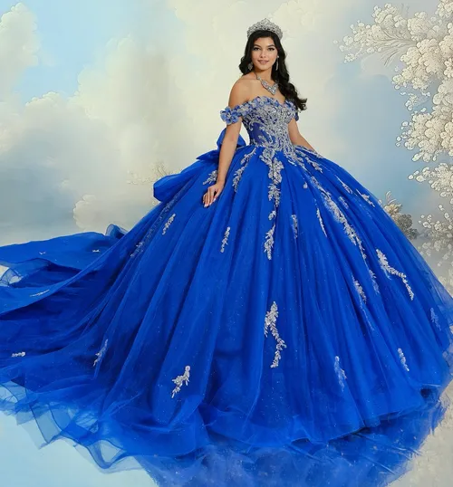 PR30207 Sapphire Royale Ball Gown