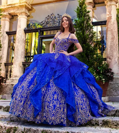 Royal Gold Quinceañera Dress