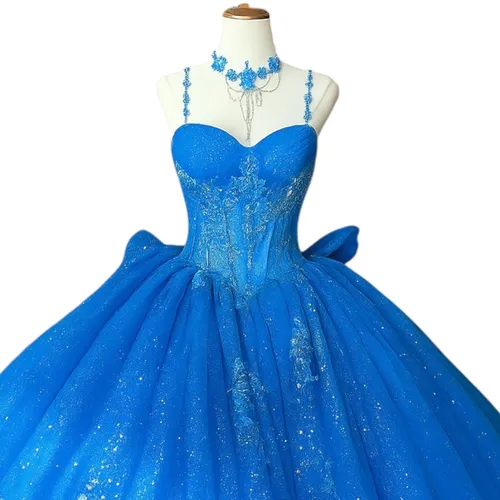 Ocean Blue Ball Gown