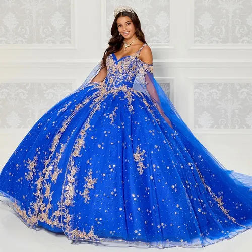 Royal Blue Quinceañera Queen Dress