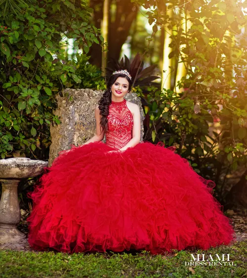Quinceañera Red Dress