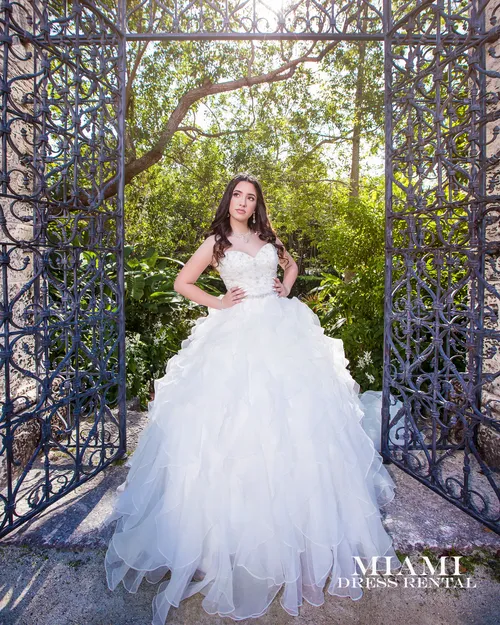 Quinceanera White Dress Alfred Angelo