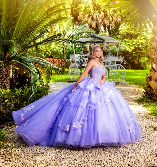 Quineañera Lilac Dress