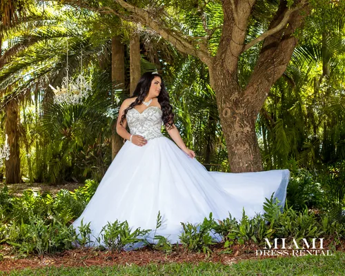 Quinceanera White Dress  