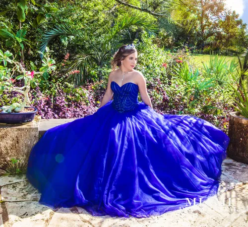 Blue Quinceañera Dress