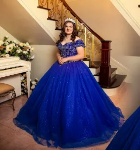 Quinceañera Royal Blue Dress