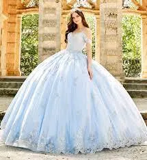 Ice Blue Quince Dress