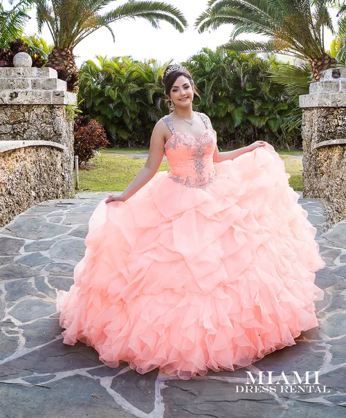Quinceañera Coral Dress Mori Lee