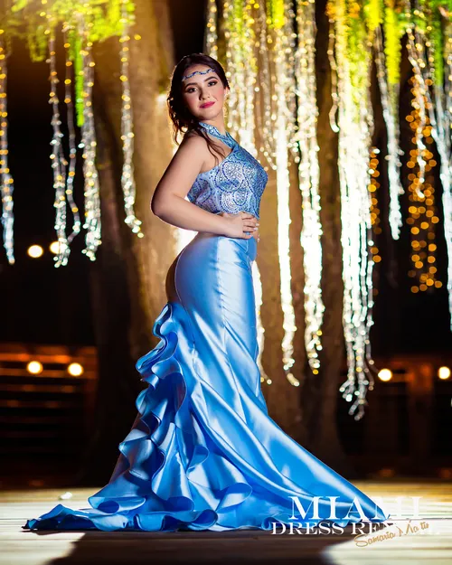 Silver Blue Glam Dress