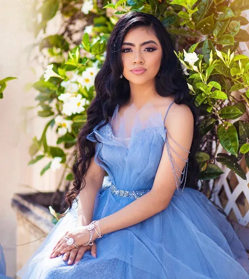 Grey Blue Editorial Water Dress