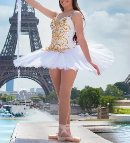 Gold And White Ballerina Tutu