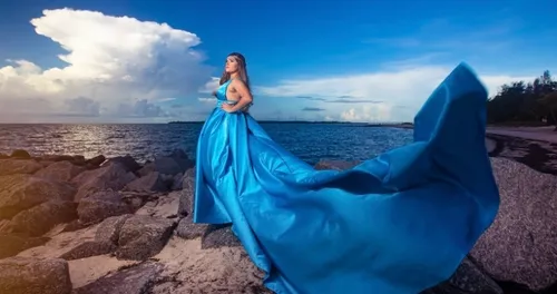 Aqua Flying Lili Dress