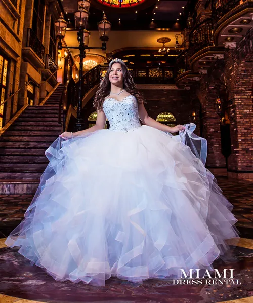 White Quinceanera Dress 